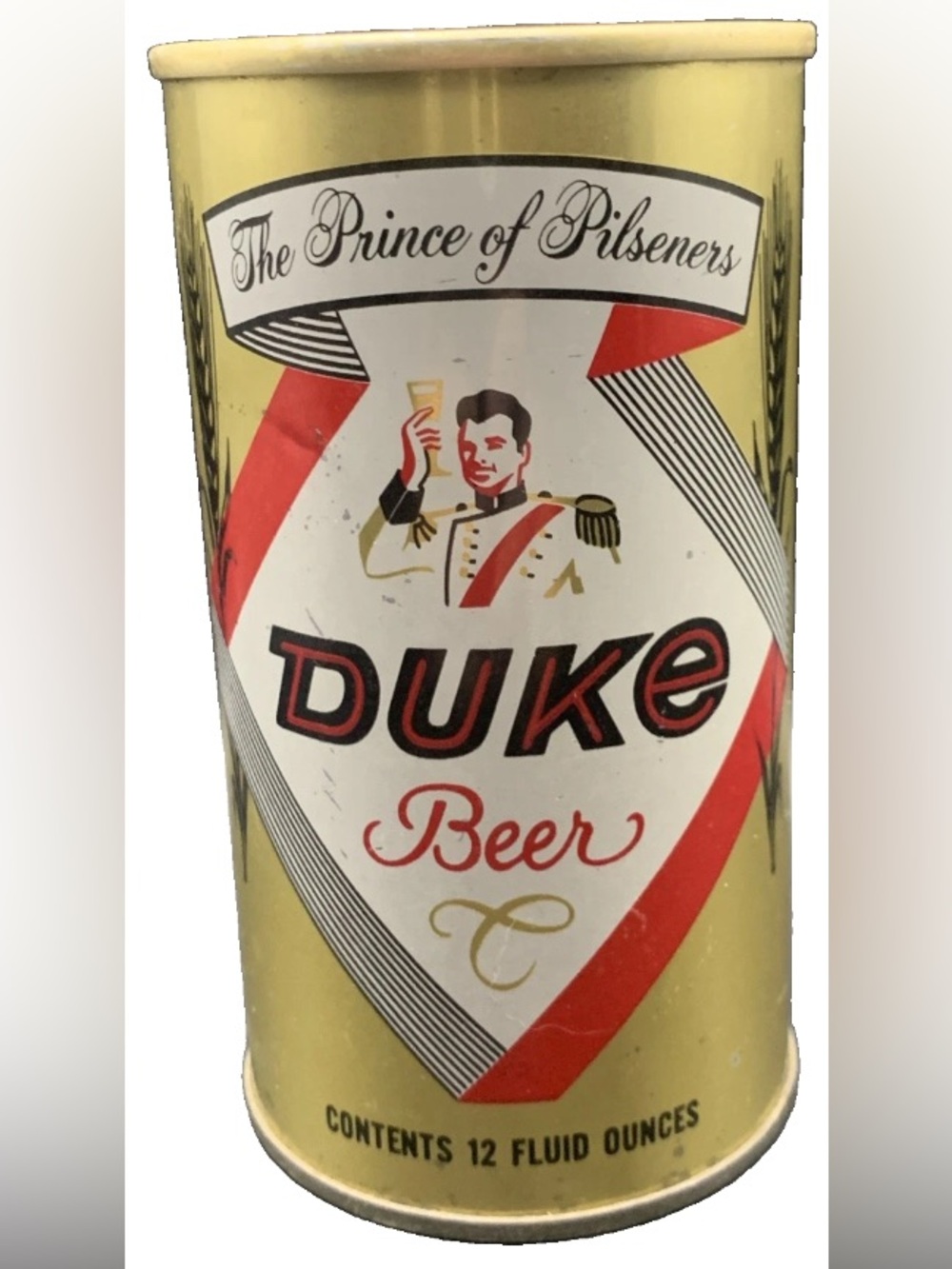 Vintage Beer Can Duke Beer The Prince Of Pilsners Pull Tab Empty Steel Can